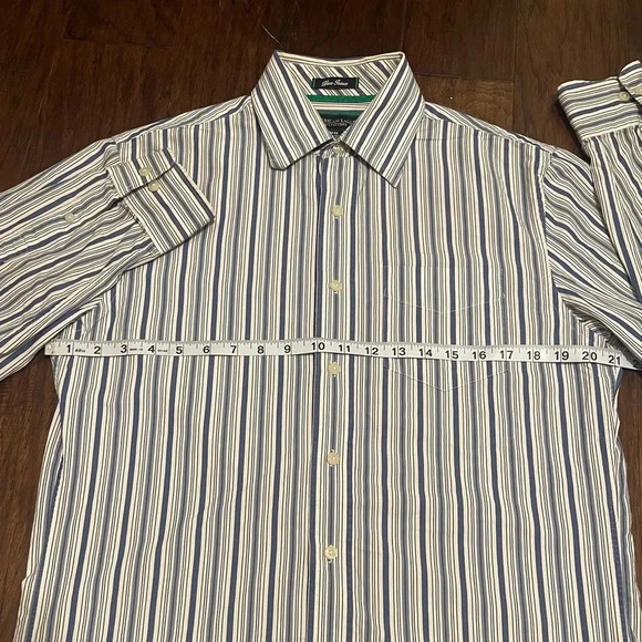 American Eagle Striped Long Sleeve Button Down Shirt - Picture 6 of 9